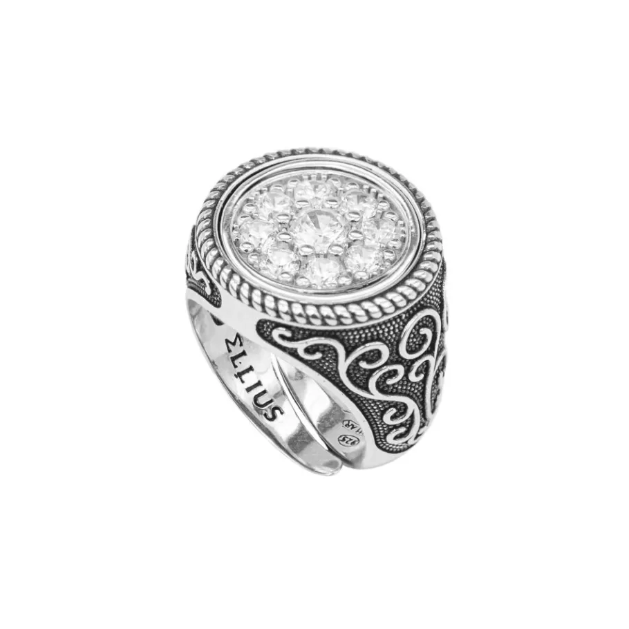 Ellius Jewelry Women'S Round Stone Ring Cheap